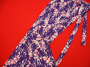 桜ひらり（紫）小サイズ（Ｓ） 股引き