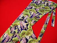 金彩藤の花に松（紫）大サイズ（Ｌ） 股引き