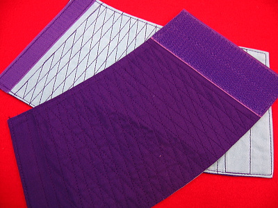手甲 （紫） マジックテープ式・ロングタイプ