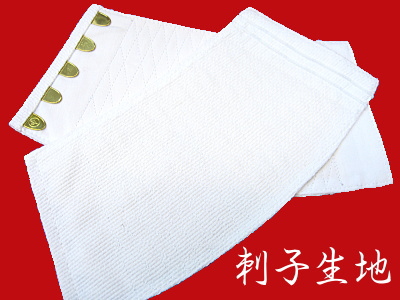 刺子生地の手甲（白・Ｓサイズ）５枚コハゼ
