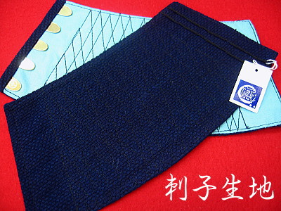 刺子生地の手甲（藍紺・Ｓサイズ）５枚コハゼ