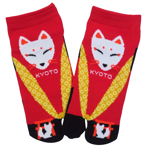 【伏見稲荷】和柄足袋ソックス・スニーカー丈（女性用：２３〜２５ｃｍ） ※