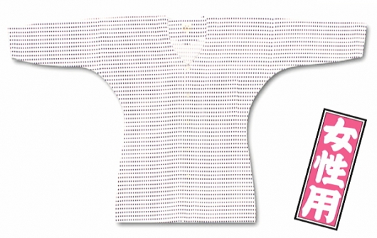 東京江戸一・豆絞（柄）小サイズ（Ｓ）女性専用鯉口シャツ単品